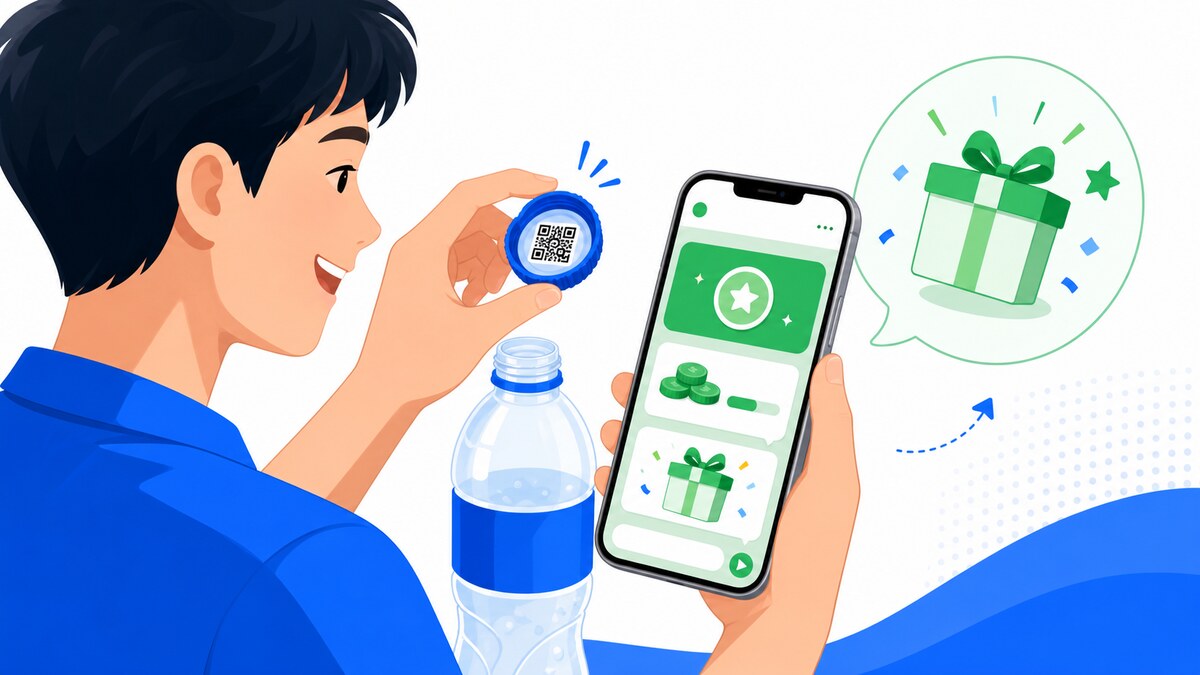 แบรนด์เครื่องดื่มไทยใช้ QR ใต้ฝาสะสมแต้มผ่าน LINE